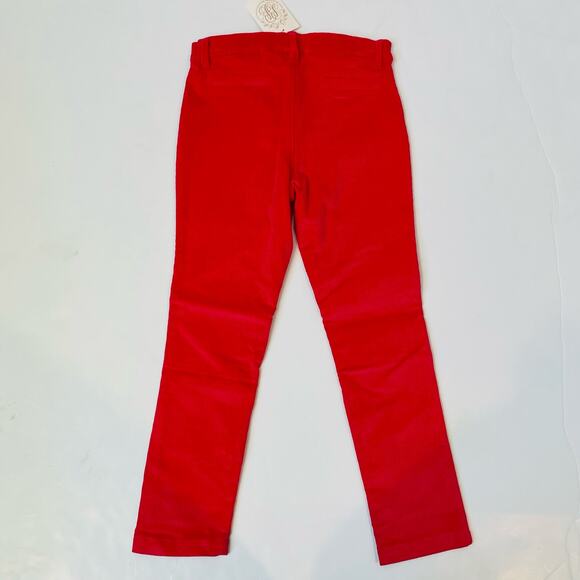 NWT TBBC Size 11 Girls Pep Club Pant in Corduroy Raleigh Red - Picture 4 of 4